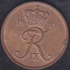 Danimarka 5 Öre 1970