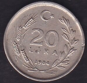 1984 Yılı 20 Lira