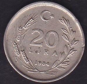 1984 Yılı 20 Lira