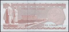 6.Emisyon 3.Tertip 20 Lira G45 630257 Çilaltı