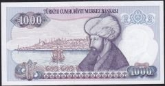 7.Emisyon 1.Tertip 1000 Lira D53 093370 Çil
