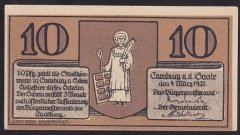 ALMANYA 10 PFENNİNG NOTGELD 1921 ÇİL