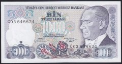 7.EMİSYON 1.TERTİP 1000 LİRA C03 848824 ÇİLALTI ÇİL