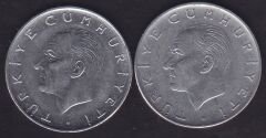 1973 Yılı 1 Lira (Ters Düz Takım)