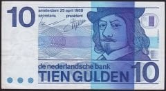Hollanda 10 Gulden 1968 Çok Temiz+