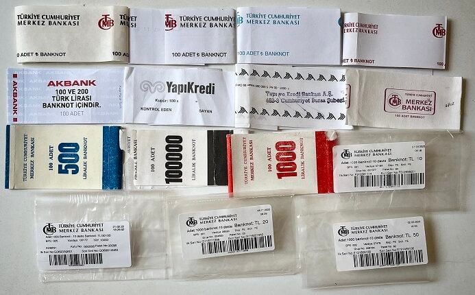 15 Adet TC Deste Para Bandrolü