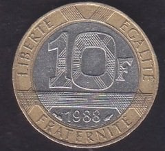Fransa 10 Frank 1988