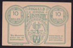 AVUSTURYA 10 HELLER NOTGELD 1920 ÇİL