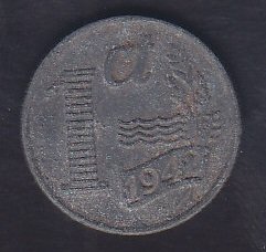 HOLLANDA 1 CENT 1942 eski para mezat