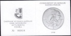 Hatıra Para Sertifikası - Cumhuriyet Ve Gençlik - 1998 Yılı