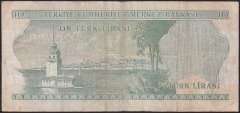 6.EMİSYON 1.TERTİP 10 LİRA D13 366015 ÇOK TEMİZ +