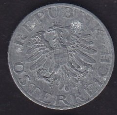 Avusturya 5 Groschen 1968 Çinko