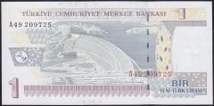 8.Emisyon 1 YTL A49 209725 Çil