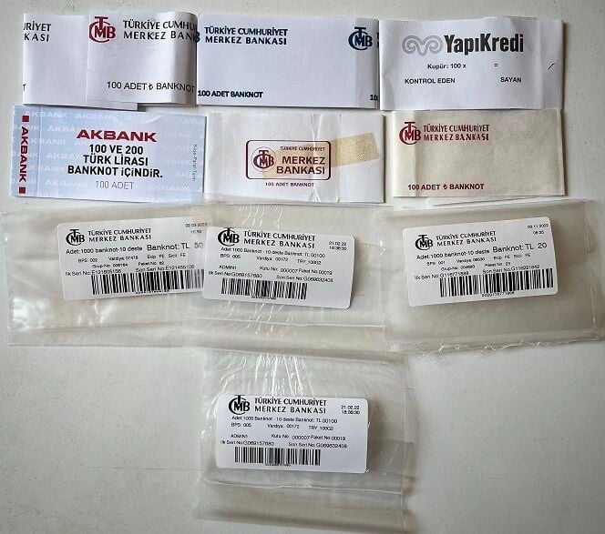10 Adet TC Deste Para Bandrolü