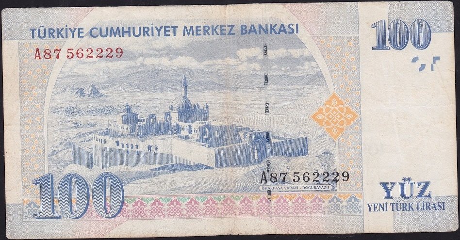 8.Emisyon 100 YTL A87 562229 Çok Temiz