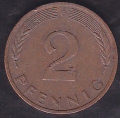Almanya 2 Pfennig 1978G