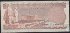 6.Emisyon 2.Tertip 20 Lira C51 184600 Çok Temiz