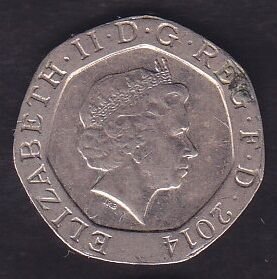 İngiltere 20 Pence 2014
