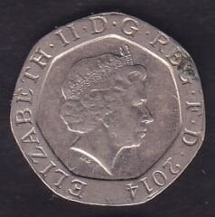 İngiltere 20 Pence 2014
