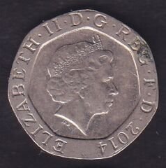 İngiltere 20 Pence 2014