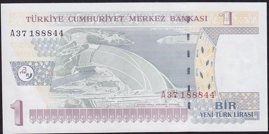 8.Emisyon 1 YTL A37 188844 Çilaltı Çil
