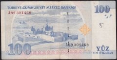 8.Emisyon 100 YTL A89 301468 Çok Temiz