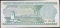 6.Emisyon 2.Tertip 10 Lira K30 406685 Çilaltı Çil