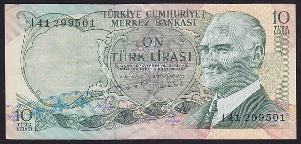 6.EMİSYON 2.TERTİP 10 LİRA I41 299501 ÇÇT +