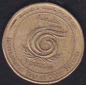 Avustralya 1 Dolar 199 Hatıra Uluslararası Yaşlılar yılı