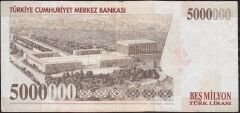 7.Emisyon 5 000 000 Lira J43 263133 Çok Temiz