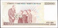 7.Emisyon 1.Tertip 100000 Lira A47 724091 Çok Çok Temiz +