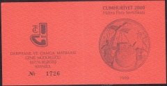Hatıra Para Sertifikası - Cumhuriyet 2000 - 1998 Yılı