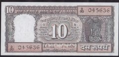 Hindistan 10 Rupees 1975 - 1990 ÇİLALTI ÇİL ( Zımba Deliği Var) Pick 60k