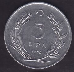 1976 Yılı 5 Lira