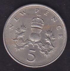 İngiltere 5 Pence 1971
