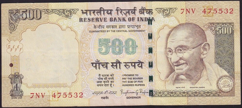 Hindistan 500 Rupee 2014 Çok Temiz+