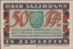 Almanya 50 Pfennig Notgeld 1921 Çil