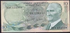 6.Emisyon 2.Tertip 10 Lira K21 124559 Çok Temiz+