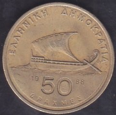 YUNANİSTAN 50 APAXMİ 1988