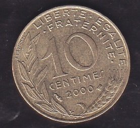 Fransa 10 Centim 2000