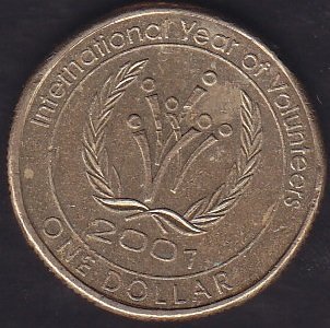 Avustralya 1 Dolar 2001 Hatıra Uluslararası Gönüllüler yılı
