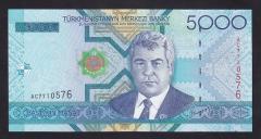 TÜRKMENİSTAN 5000 MANAT 2005 ÇİL