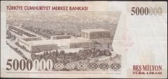 7.Emisyon 5 000 000 Lira J41 235068 Çok Temiz+