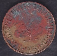 Almanya 5 Pfennig 1950G