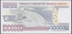 7.EMİSYON 3.TERTİP 1 000 000 LİRA U01 609835 ÇİL