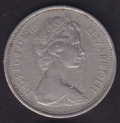 İngiltere 5 Pence 1970