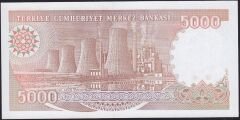 7.Emisyon 4.Tertip 5000 Lira G28 075888 Çil