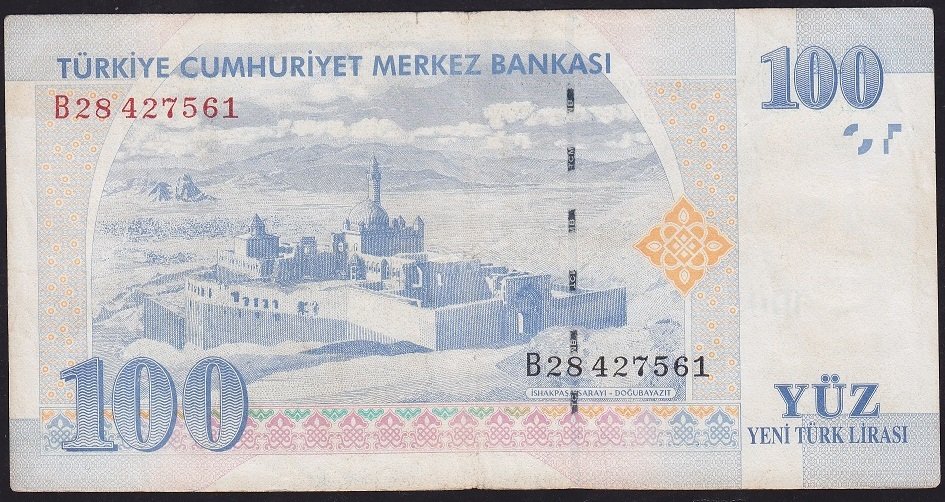 8.Emisyon 100 YTL B28 427561 Çok Temiz