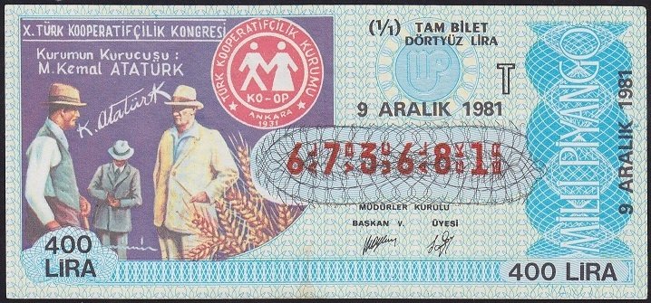 1981 9 Aralık Tam Bilet - T Serisi