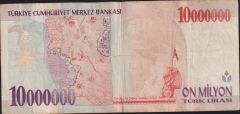 7.Emisyon 10 000 000 Lira A41 626566 Çok Temiz